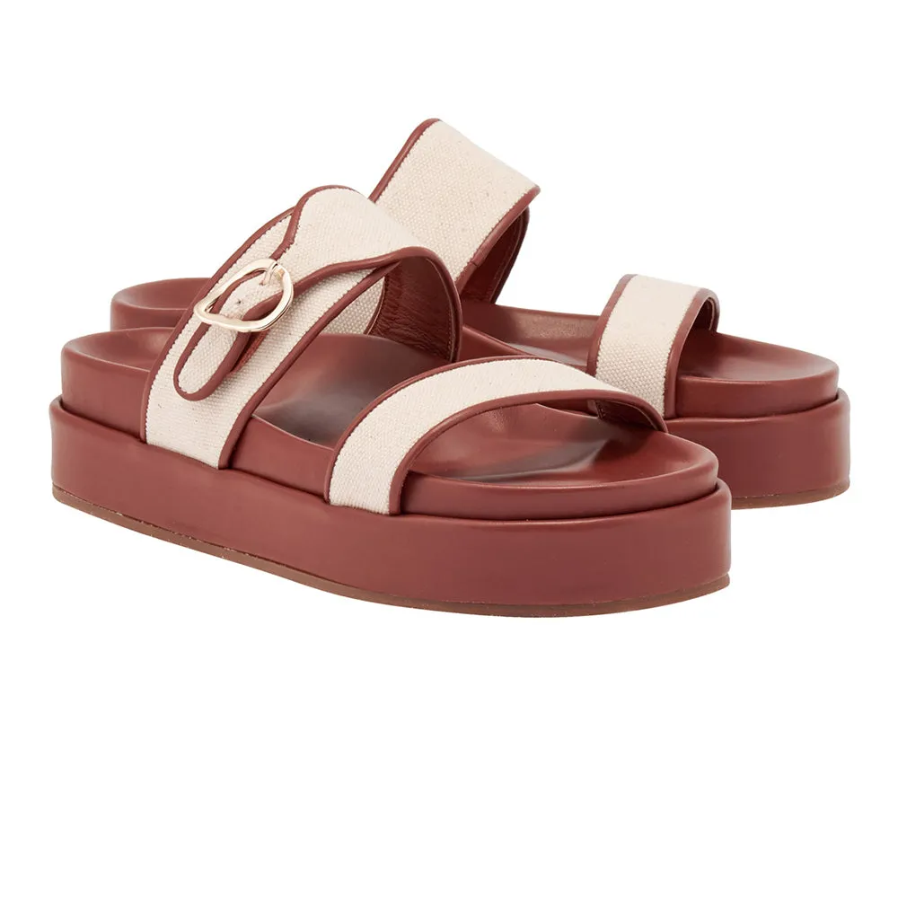 Tria 2Platform Natural/Cotto sold by Ancient Greek Sandals product image thumbnail 3