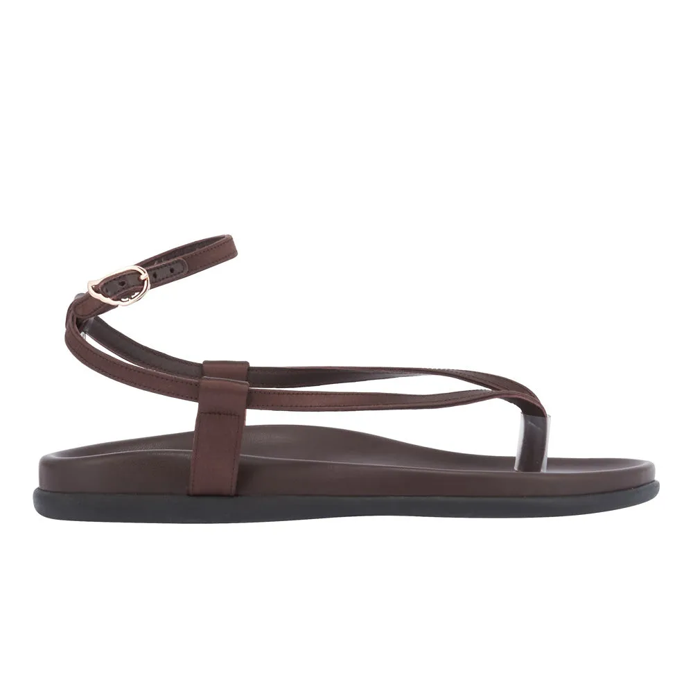 Saloni Footbed Brown sold by Ancient Greek Sandals