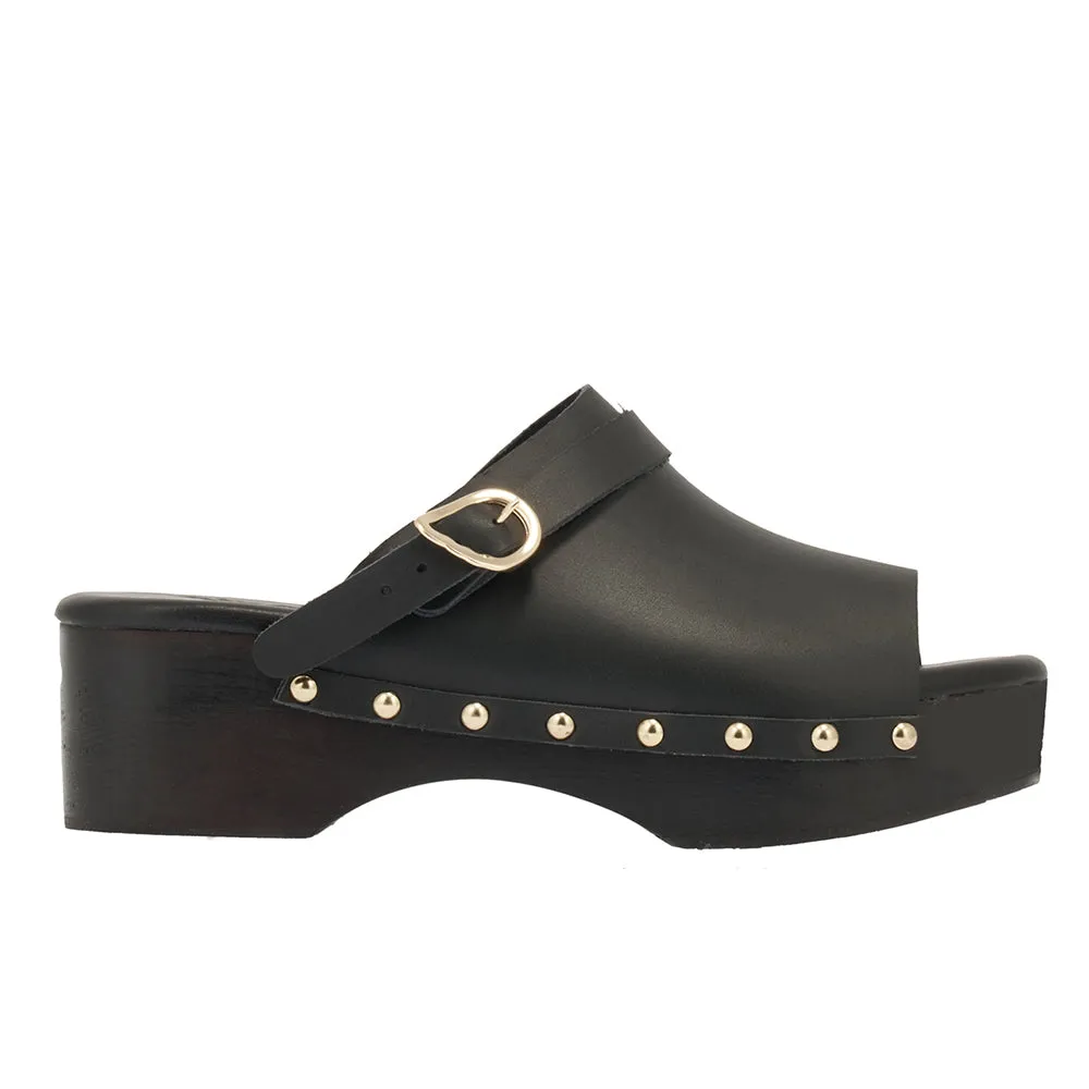 Classic Clog Black sold by Ancient Greek Sandals