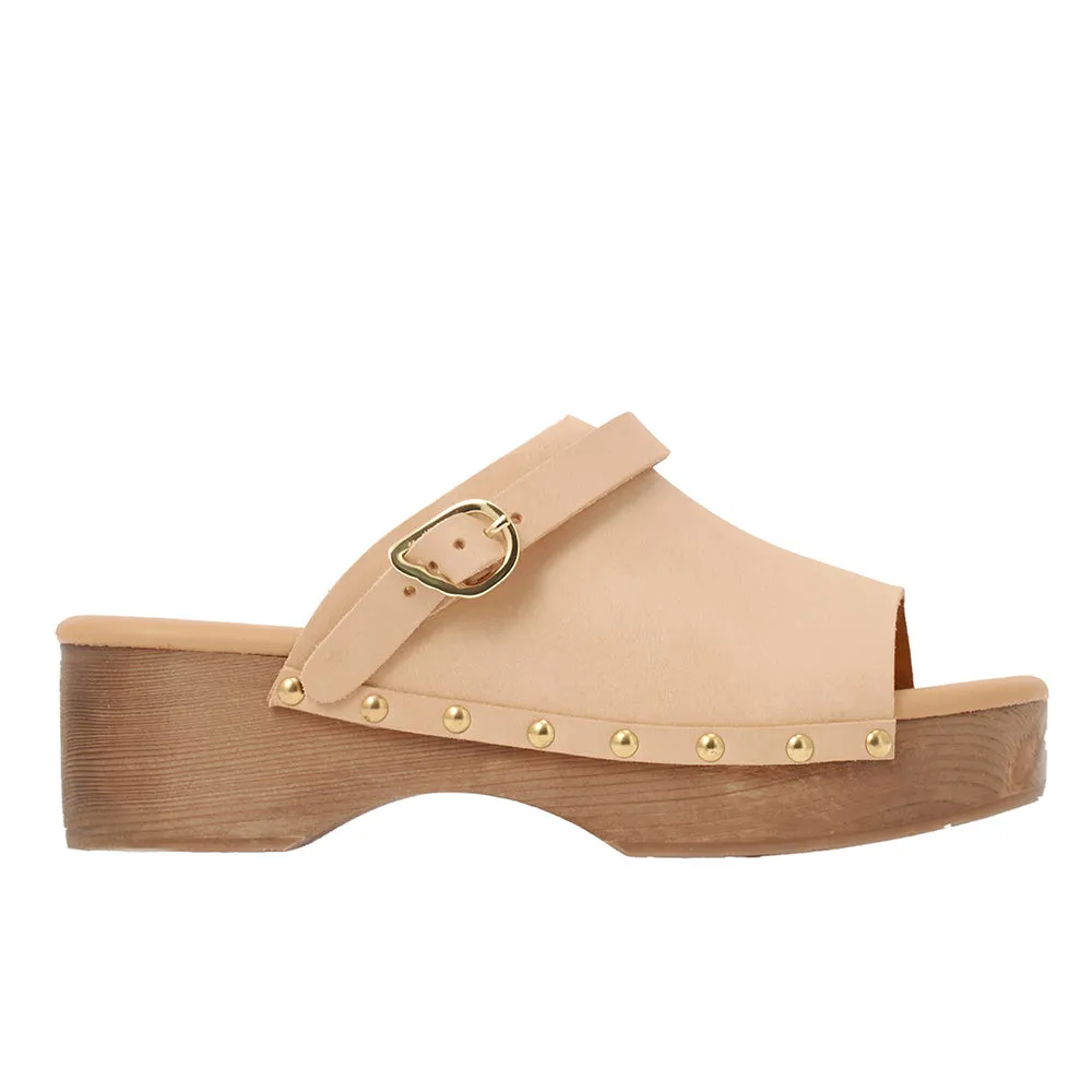 Classic Clog Natural sold by Ancient Greek Sandals