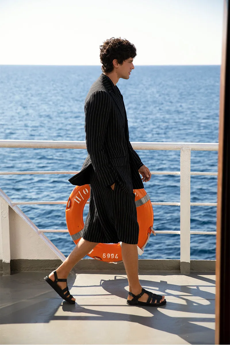 Ektoras Footbed Black sold by Ancient Greek Sandals product image thumbnail 2