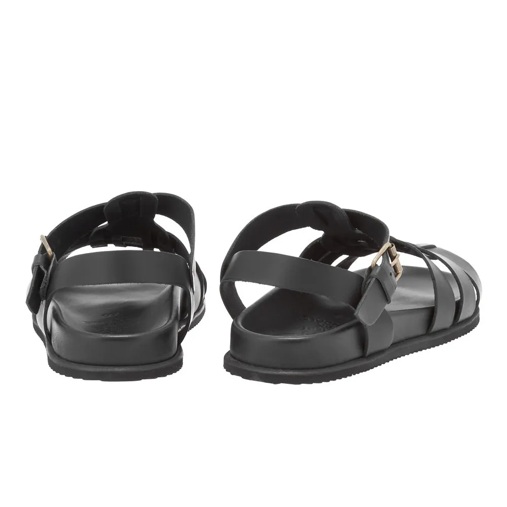 Ektoras Footbed Black sold by Ancient Greek Sandals product image thumbnail 5