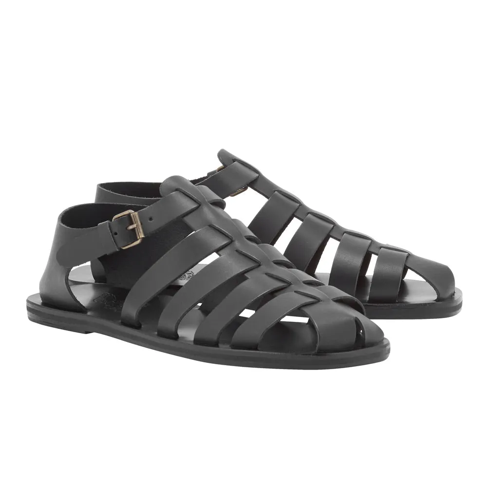 Nestoras Black sold by Ancient Greek Sandals product image thumbnail 3