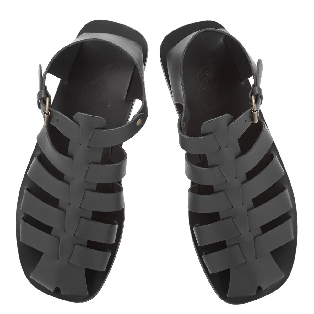 Nestoras Black sold by Ancient Greek Sandals product image thumbnail 2