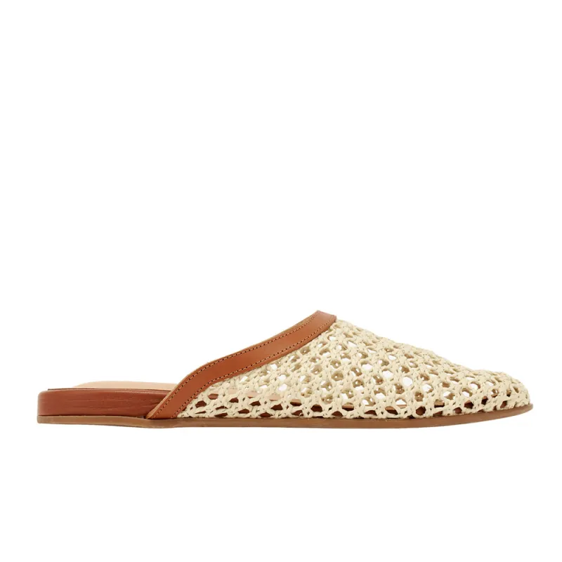 The Slipper Natural sold by Ancient Greek Sandals