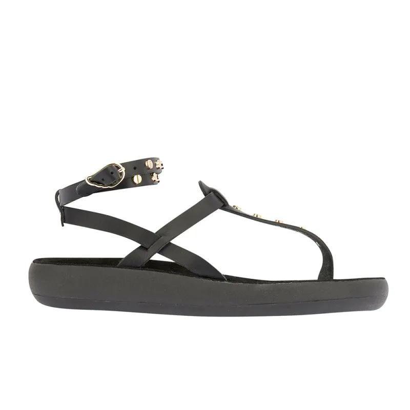 Estia Nails Comfort Black sold by Ancient Greek Sandals