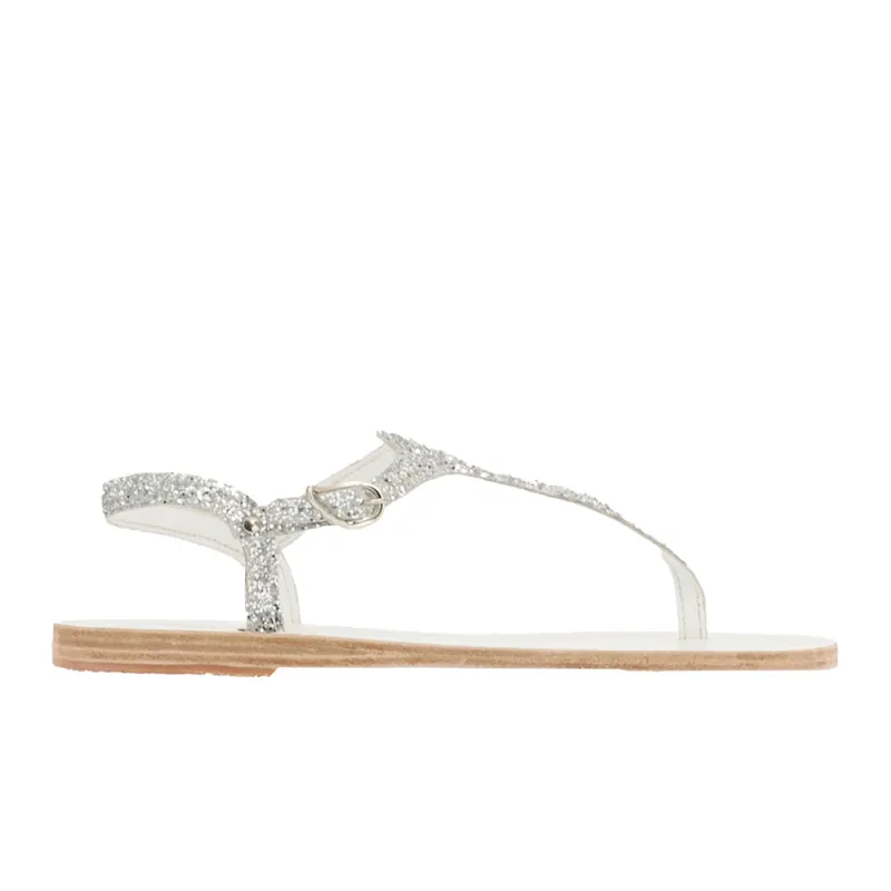 Themis Low Bridal Silver sold by Ancient Greek Sandals