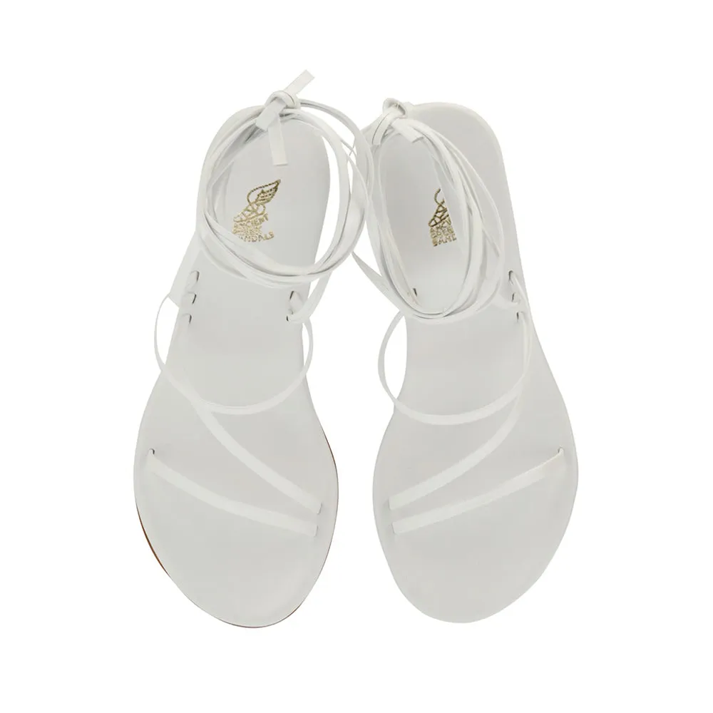 Lithi Bridal Mid Wedge White sold by Ancient Greek Sandals product image thumbnail 3