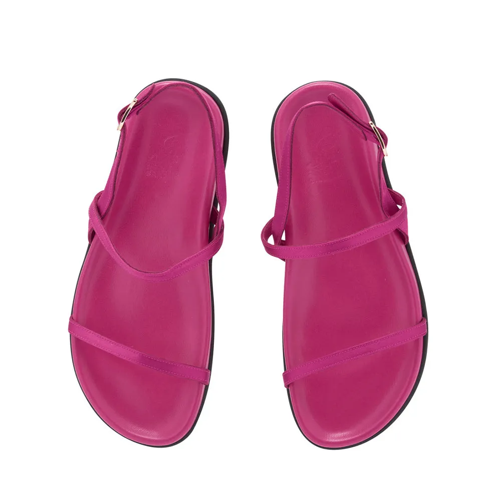 Evriali Footbed Rich Pink sold by Ancient Greek Sandals product image thumbnail 3
