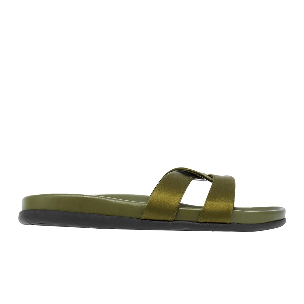 Desmos Footbed Khaki sold by Ancient Greek Sandals