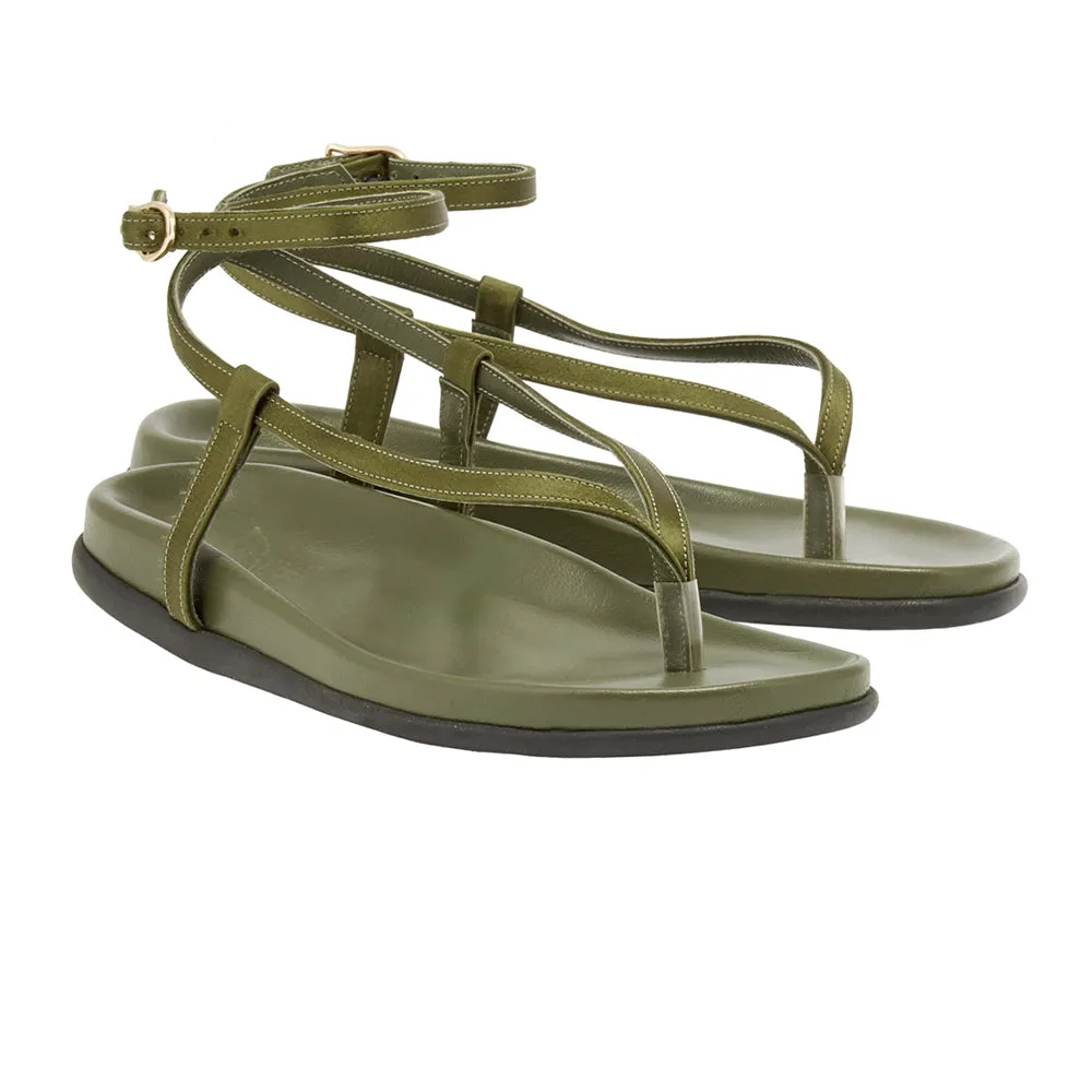 Saloni Footbed Khaki sold by Ancient Greek Sandals product image thumbnail 4
