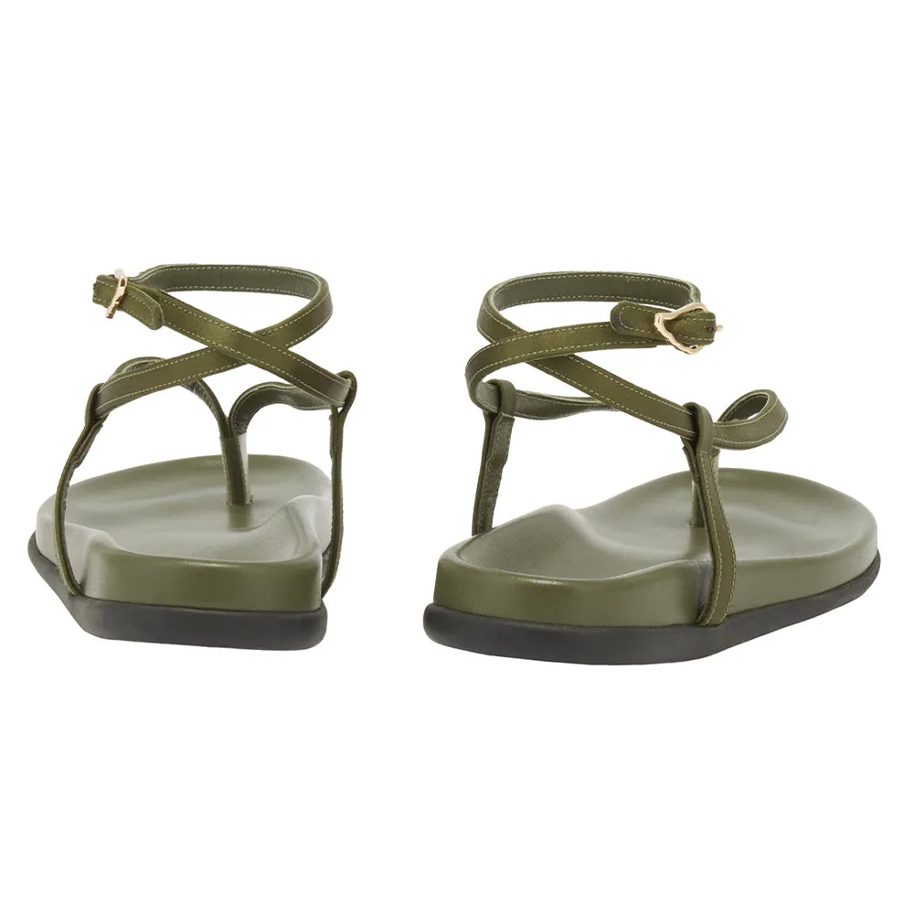 Saloni Footbed Khaki sold by Ancient Greek Sandals product image thumbnail 5