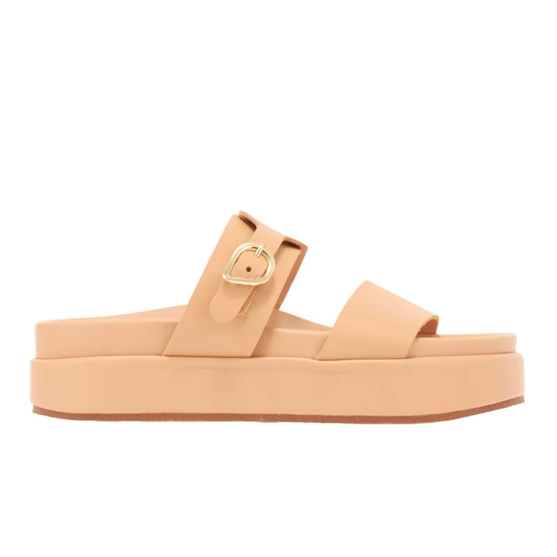 Latria 2Flatform Natural sold by Ancient Greek Sandals