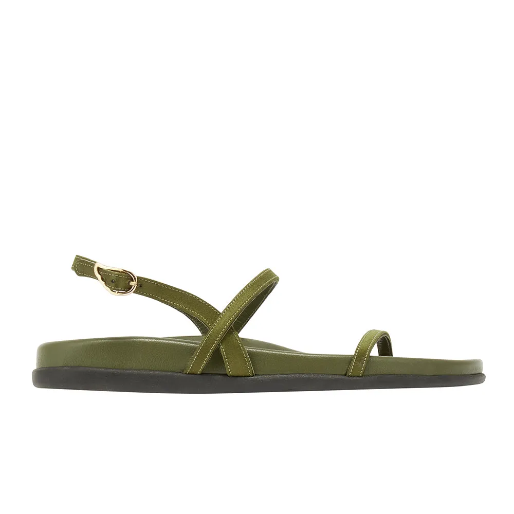 Evriali Footbed Khaki sold by Ancient Greek Sandals