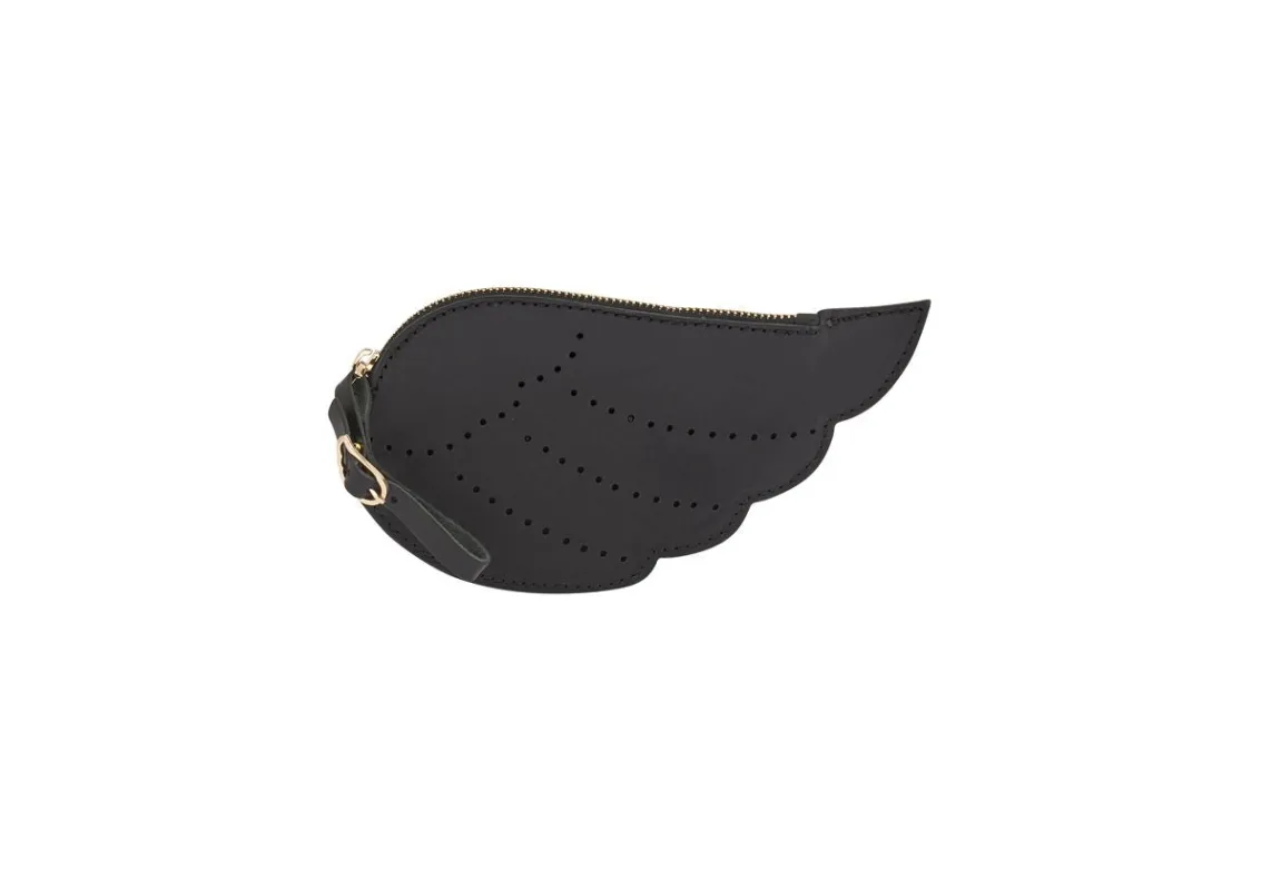 Ags Wing Wallet Black sold by Ancient Greek Sandals