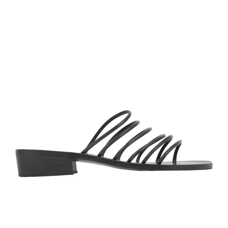 Sani Heel Black sold by Ancient Greek Sandals