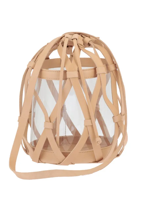 Trellis Bucket Medium Natural made by Ancient Greek Sandals