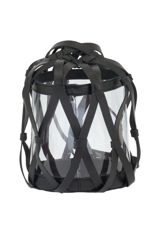Trellis Bucket Medium Black made by Ancient Greek Sandals