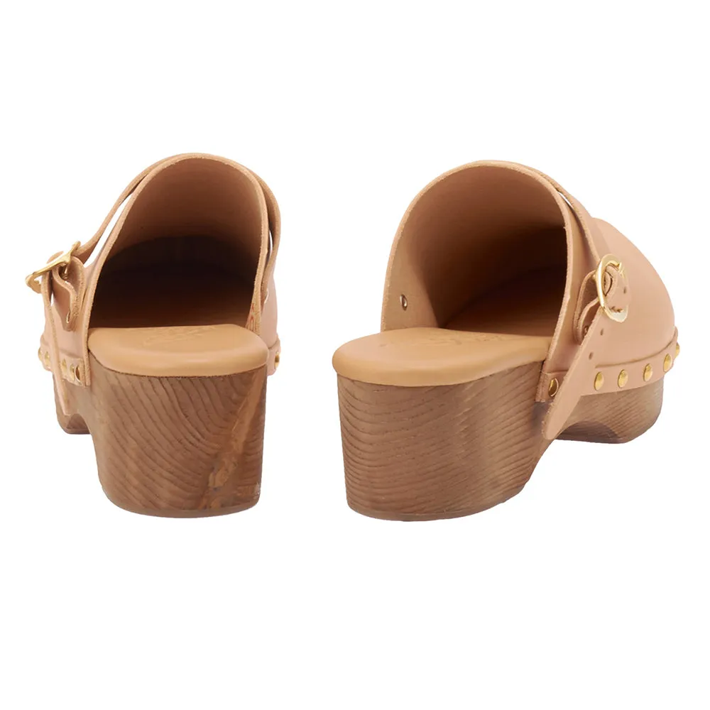 Classic Closed Clog Natural sold by Ancient Greek Sandals product image thumbnail 5