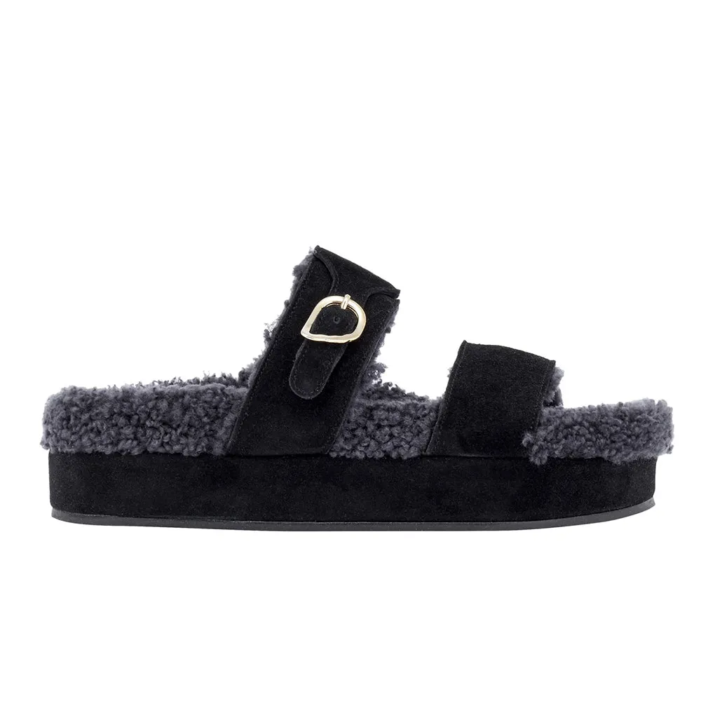 Latria 2flatform Black sold by Ancient Greek Sandals
