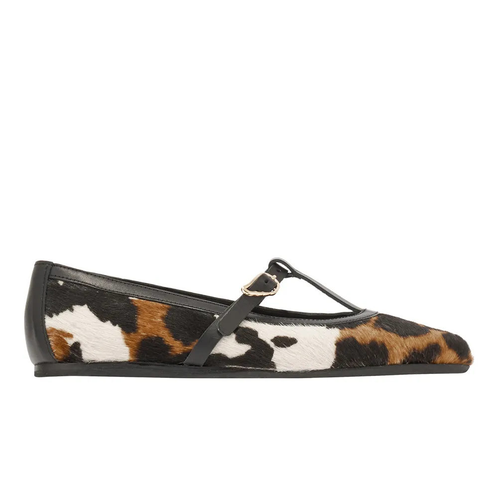 Aerati Ballet Flat Cow sold by Ancient Greek Sandals