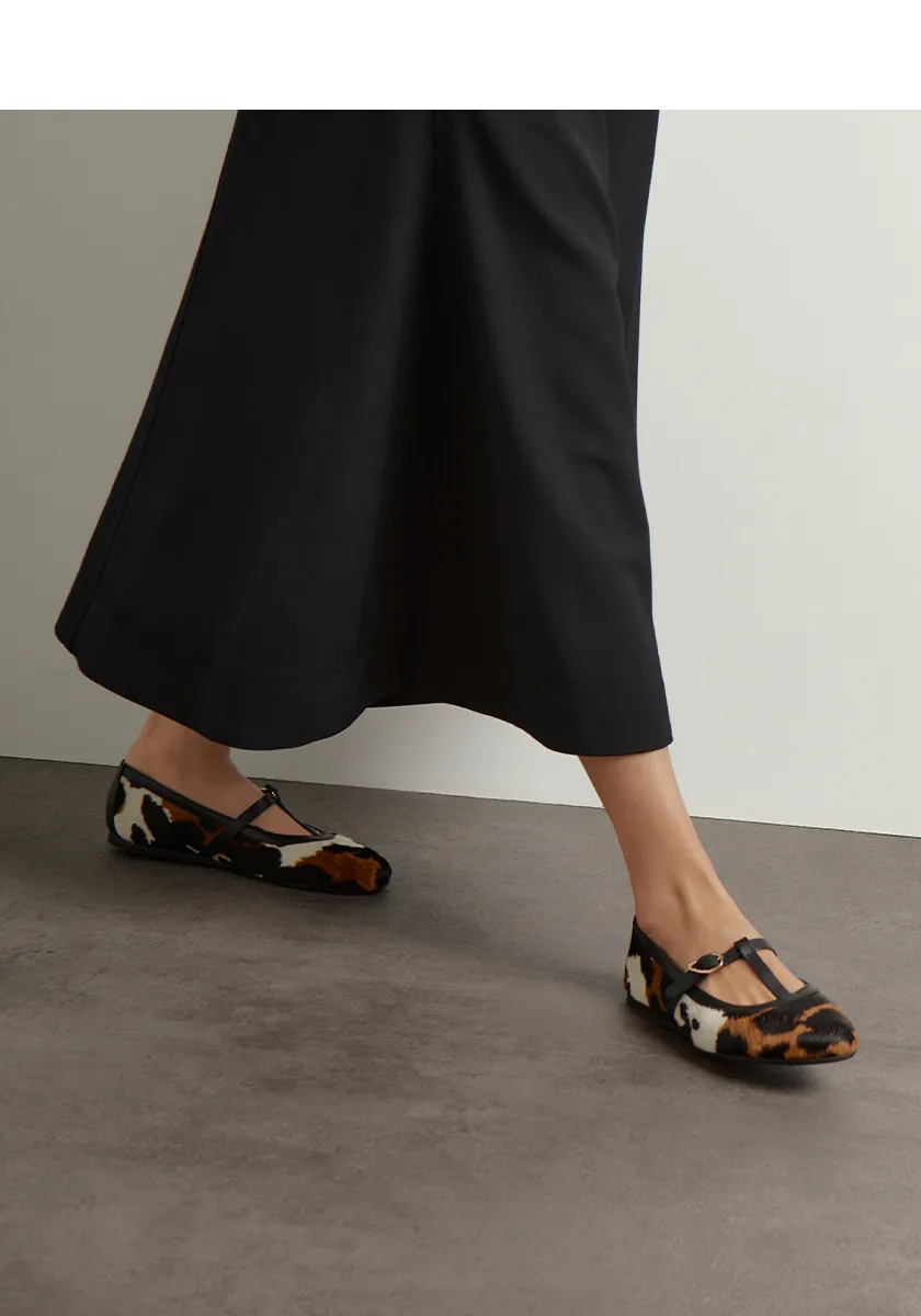 Aerati Ballet Flat Cow sold by Ancient Greek Sandals product image thumbnail 2