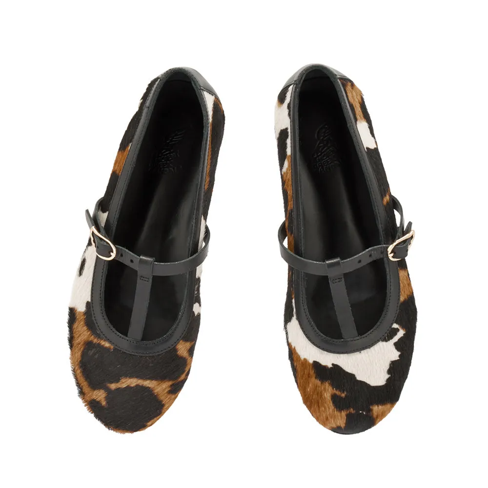 Aerati Ballet Flat Cow sold by Ancient Greek Sandals product image thumbnail 3