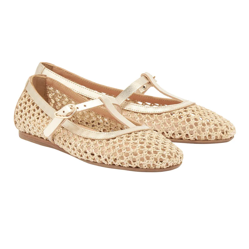 Aerati Ballet Flat Nat/Platinum sold by Ancient Greek Sandals product image thumbnail 4