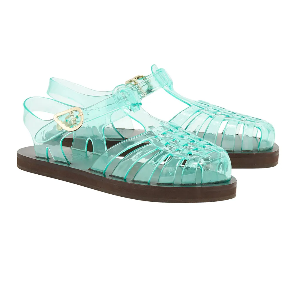 Homeria Jelly Clear Aqua sold by Ancient Greek Sandals product image thumbnail 4