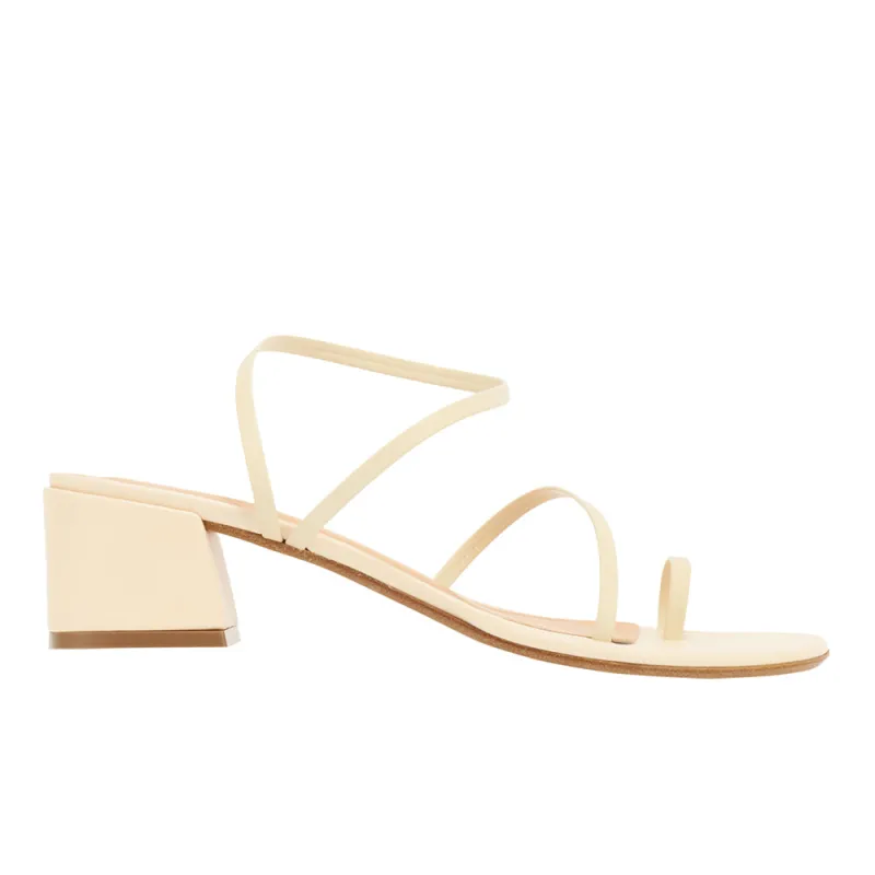 Chora Block Heel Off White made by Ancient Greek Sandals