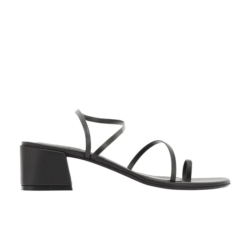 Chora Block Heel Black made by Ancient Greek Sandals