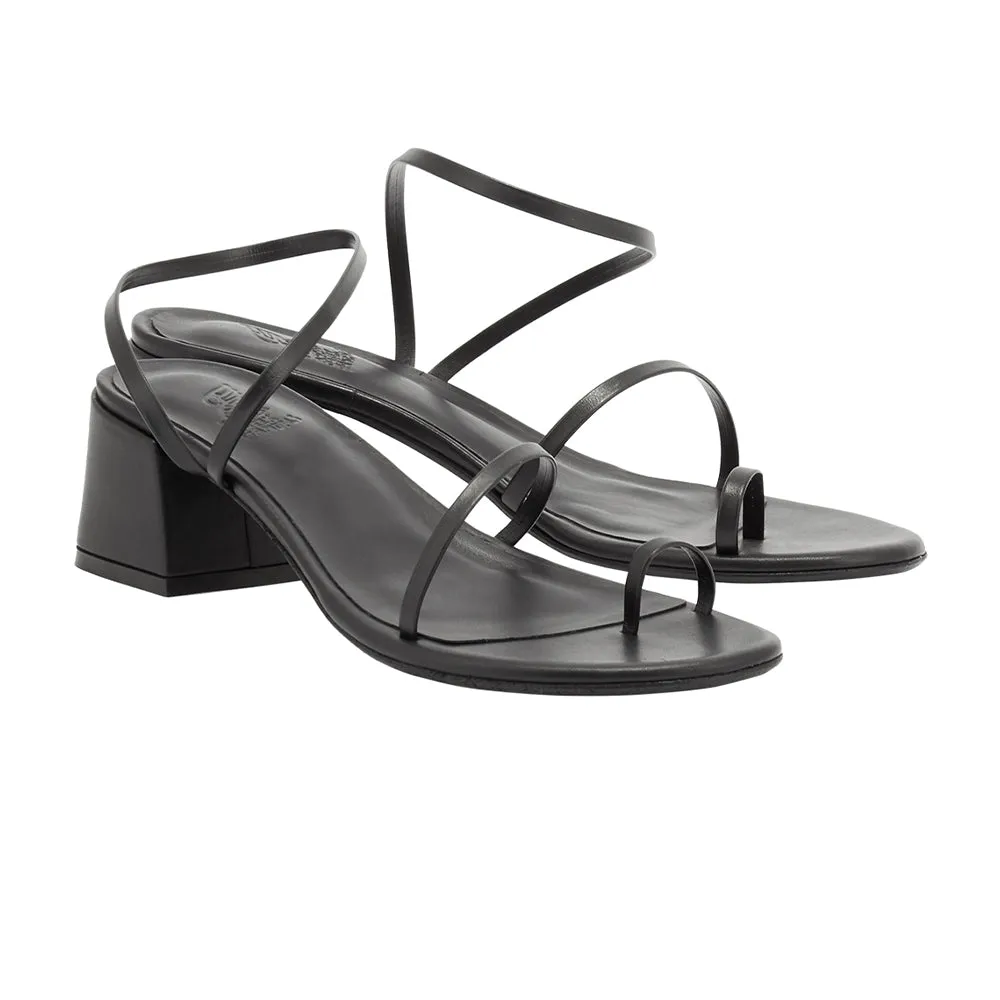 Chora Block Heel Black sold by Ancient Greek Sandals product image thumbnail 4