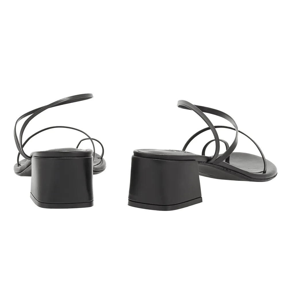 Chora Block Heel Black sold by Ancient Greek Sandals product image thumbnail 5