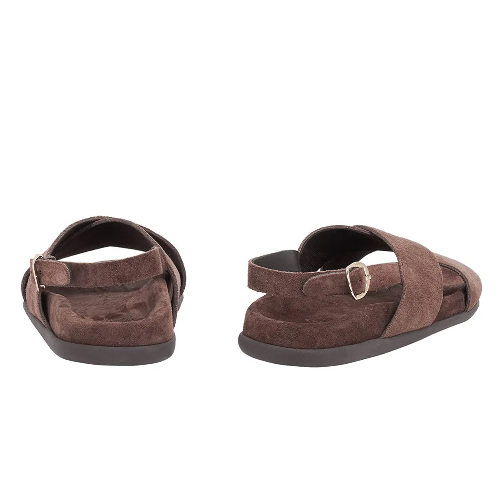 Ikesia Dark Brown sold by Ancient Greek Sandals product image thumbnail 5