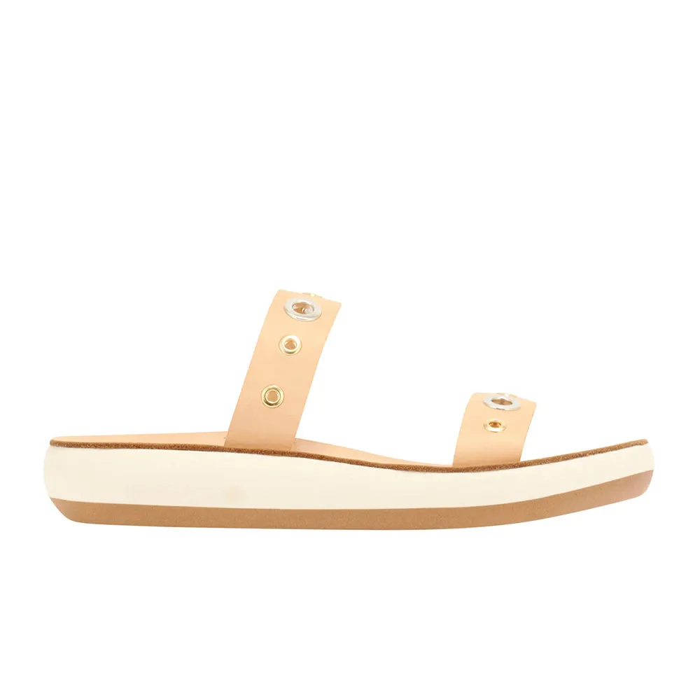 Melia Comfort Eyelets Natural sold by Ancient Greek Sandals