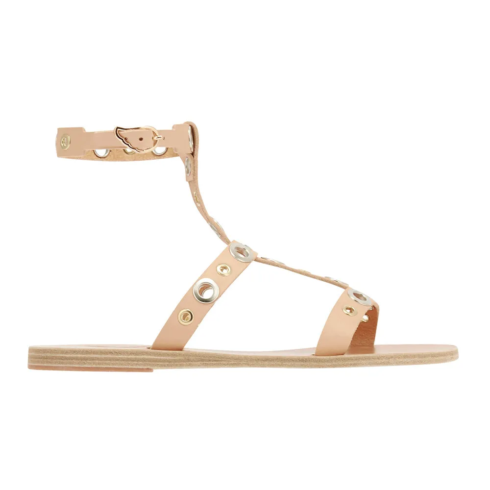 Klelia Eyelets Natural sold by Ancient Greek Sandals