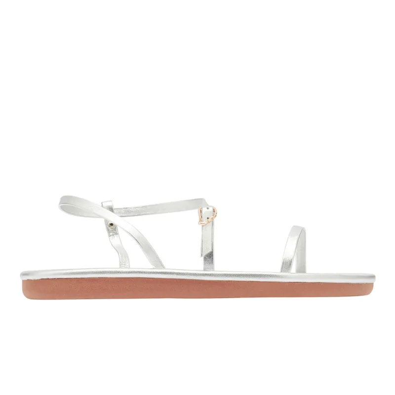 Niove Flip Flop All Silver sold by Ancient Greek Sandals