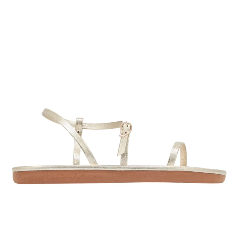 Niove Flip Flop All Platinum sold by Ancient Greek Sandals