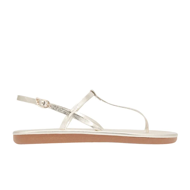 Lito Flip Flop All Platinum sold by Ancient Greek Sandals