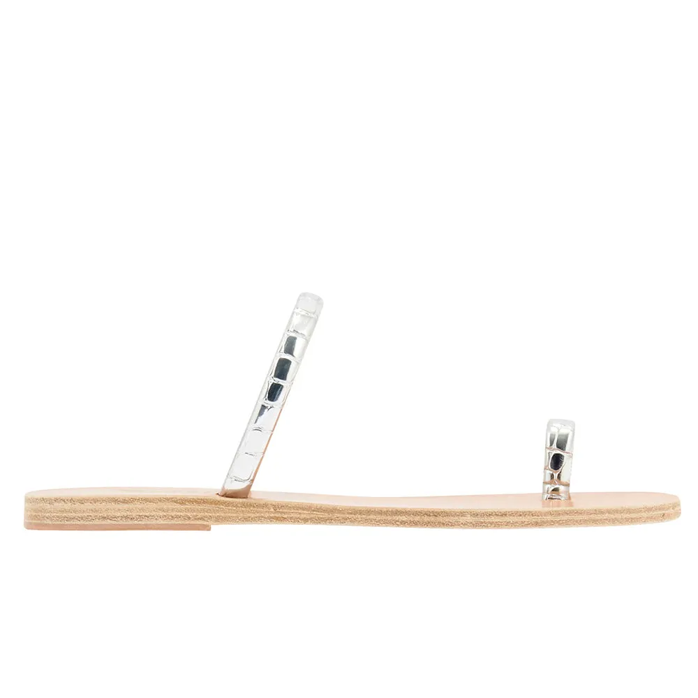 Ophion Metallic Silver sold by Ancient Greek Sandals