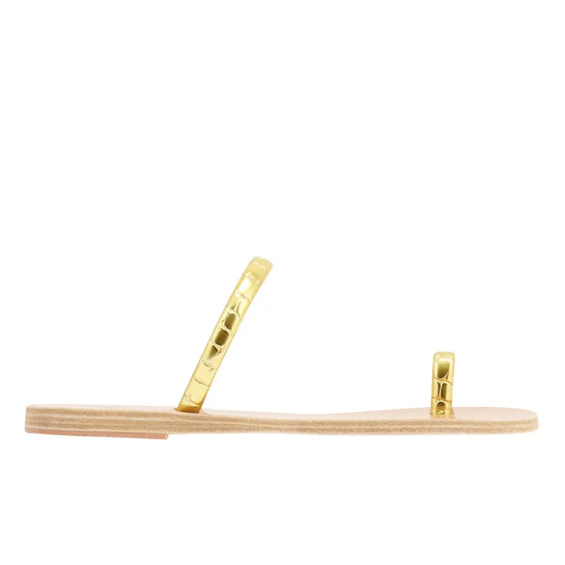 Ophion Metallic Gold sold by Ancient Greek Sandals