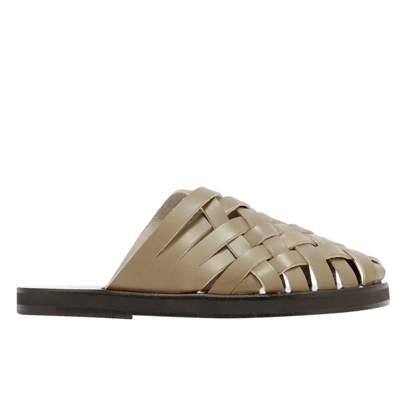 Naxos Slide Taupe made by Ancient Greek Sandals