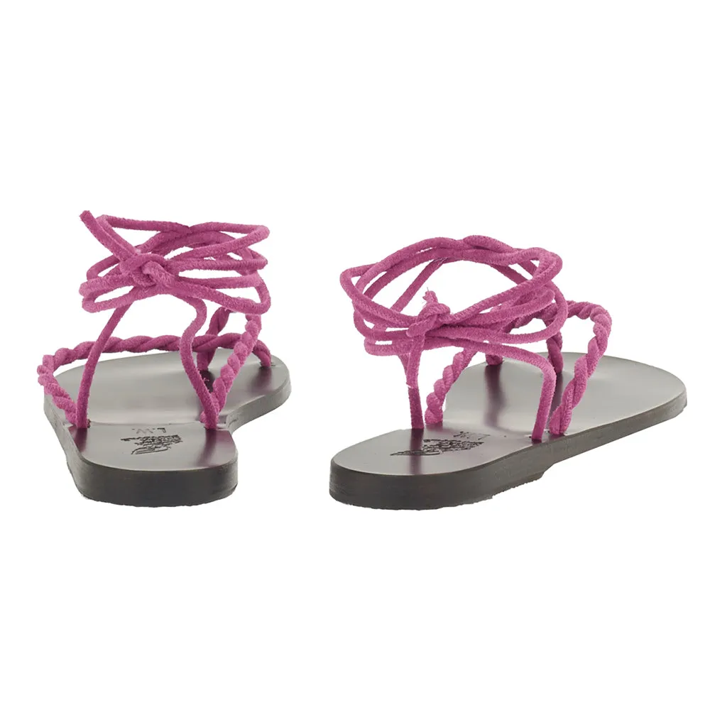 Serifos Lace Up Fuchsia sold by Ancient Greek Sandals product image thumbnail 5
