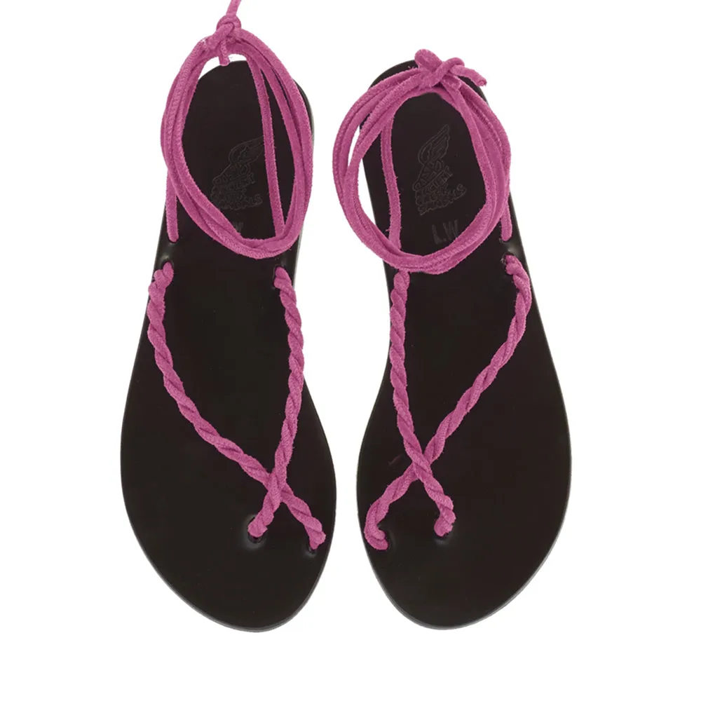 Serifos Lace Up Fuchsia sold by Ancient Greek Sandals product image thumbnail 3