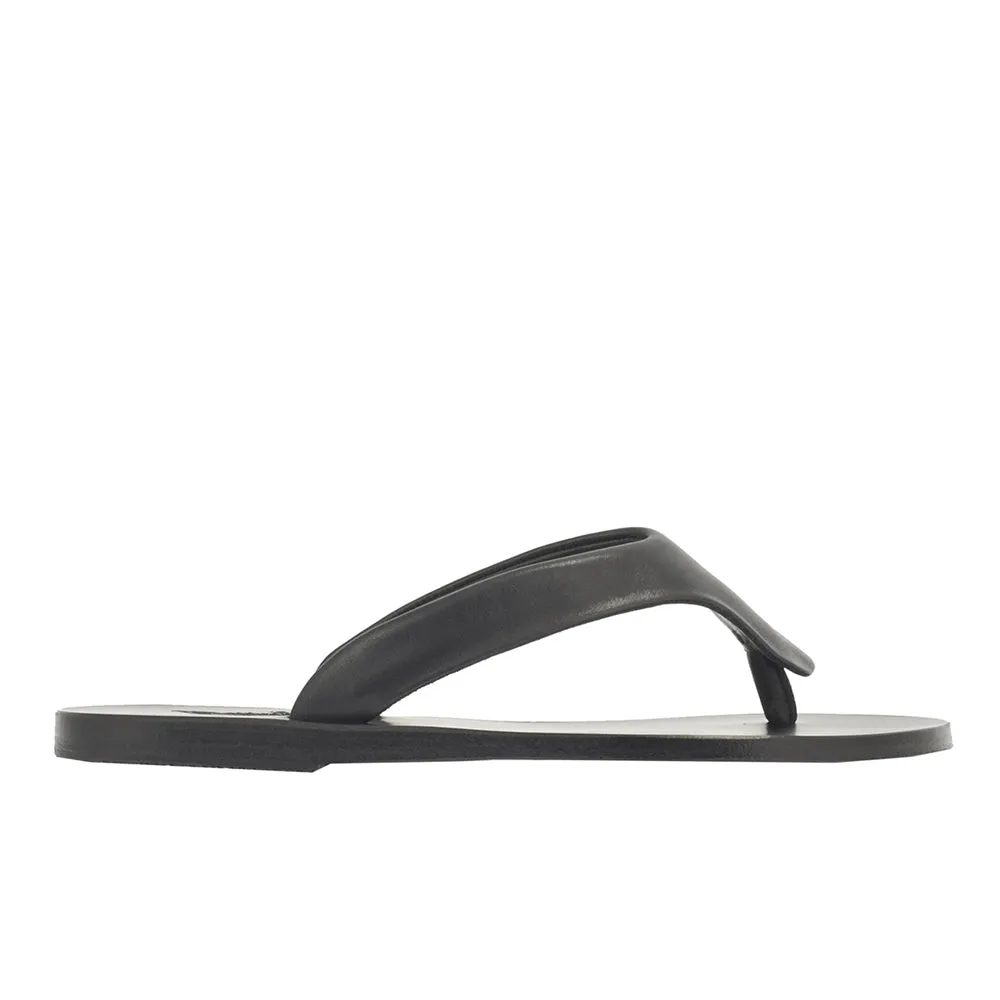 Paros Thong Black sold by Ancient Greek Sandals
