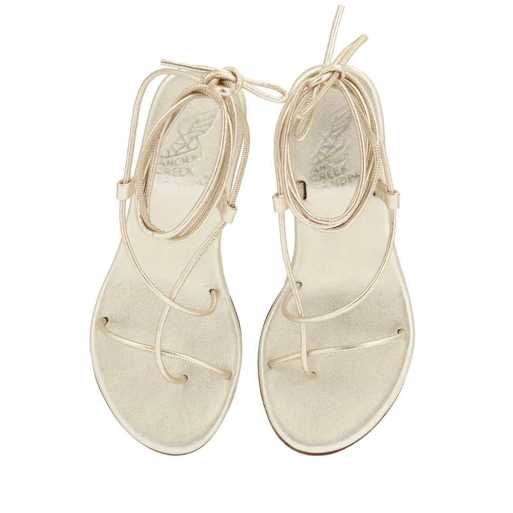 Holiday Mid Wedge Platinum sold by Ancient Greek Sandals product image thumbnail 3