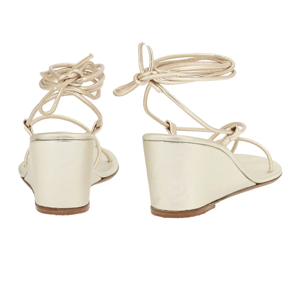 Holiday Mid Wedge Platinum sold by Ancient Greek Sandals product image thumbnail 5