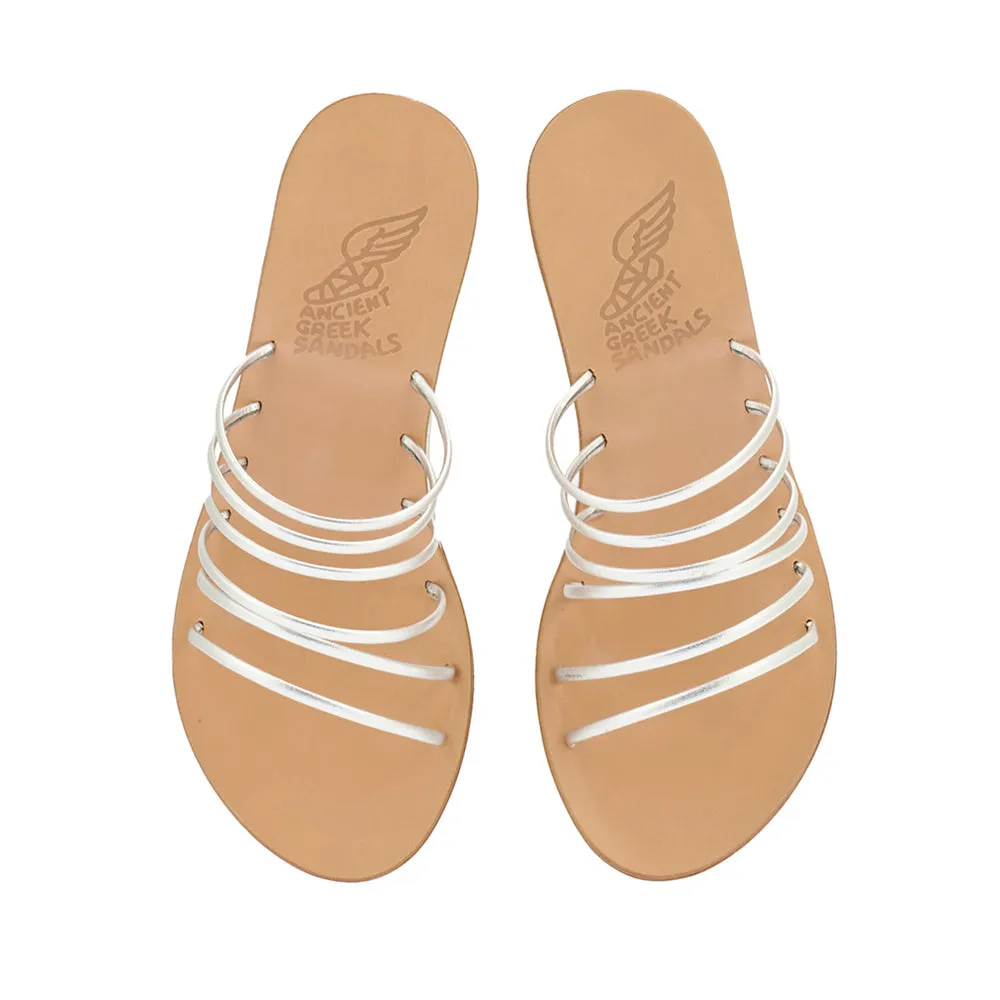 Vania Low Wedge Silver sold by Ancient Greek Sandals product image thumbnail 3