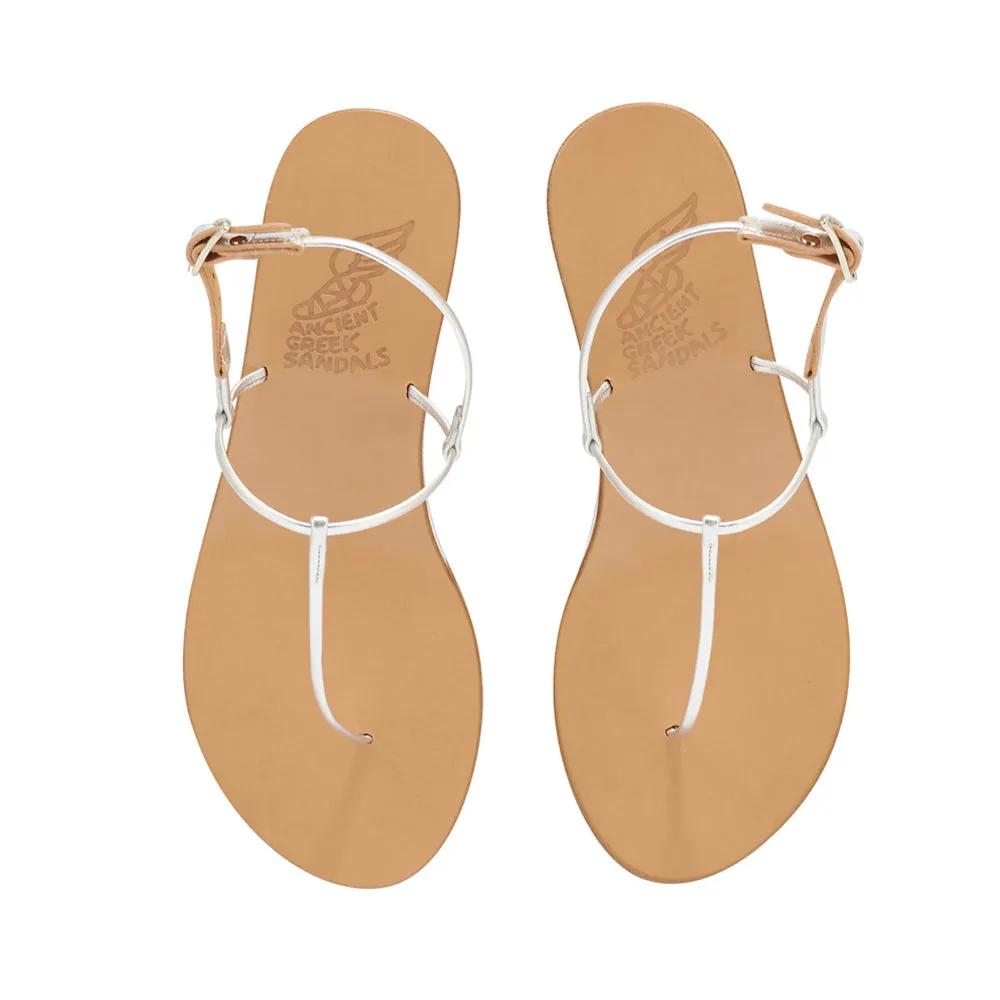 Katerina Low Wedge Silver sold by Ancient Greek Sandals product image thumbnail 2