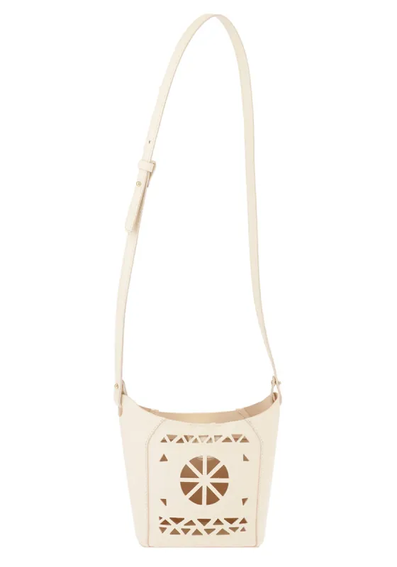 Tinos Mini Bucket Off White sold by Ancient Greek Sandals